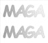 Custom-Buzz Word - MAGA Silver