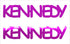 Custom-Buzz Word - KENNEDY Fuchsia