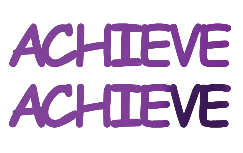 Custom-Buzz Word - ACHIEVE Purple