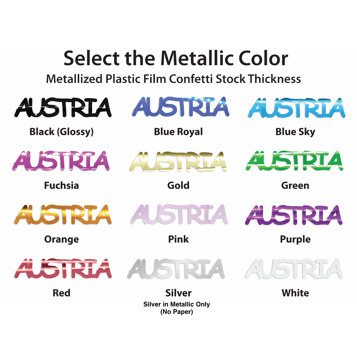 Country Pick a Color Metallic