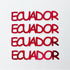 ECUADOR, Player, Ball Blue Dark, Red, Yellow