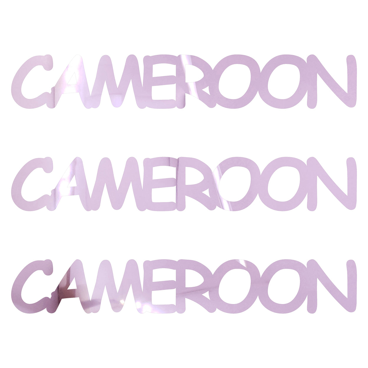 Custom-Fetti Country - CAMEROON Pink