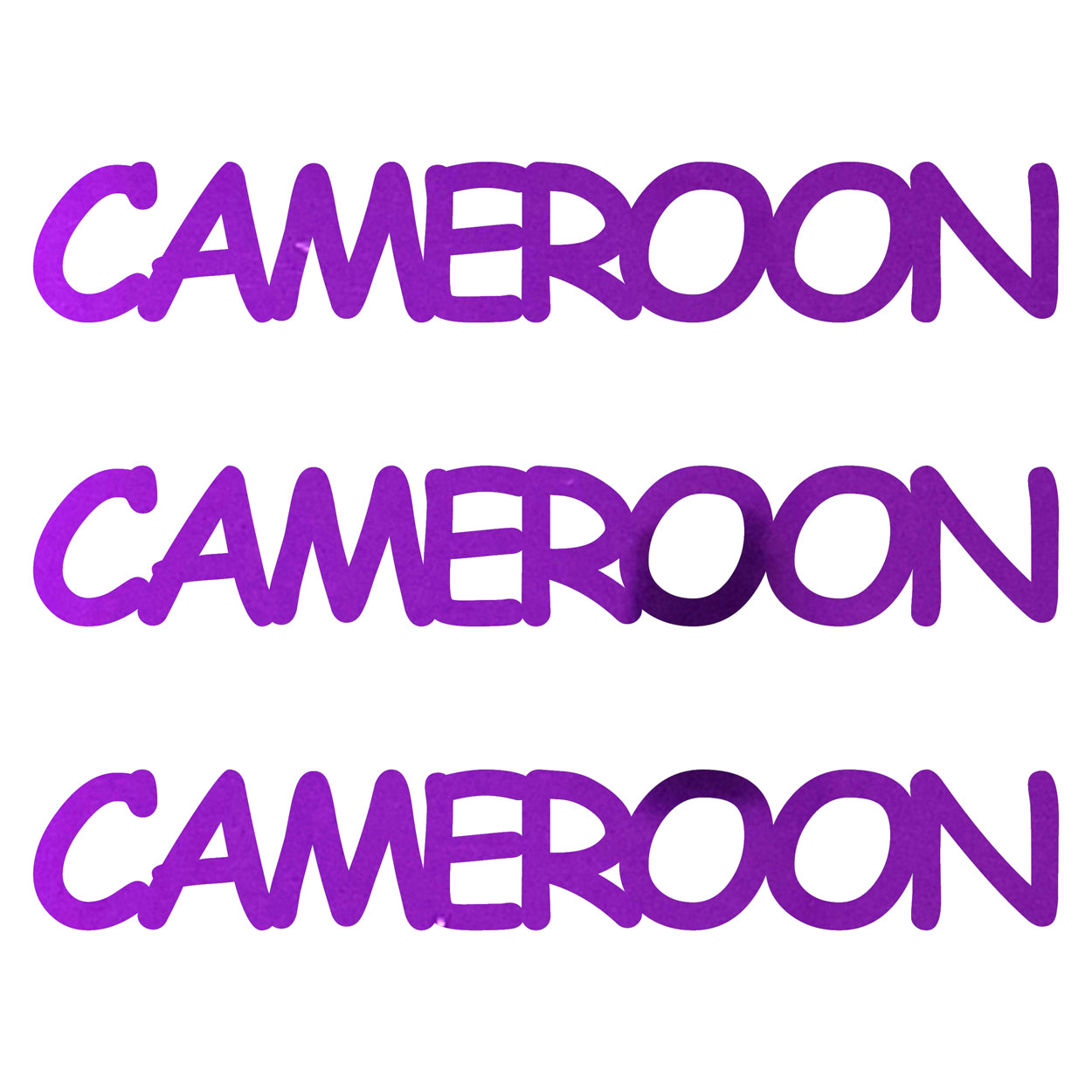 Custom-Fetti Country - CAMEROON Purple