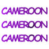 Custom-Fetti Country - CAMEROON Purple