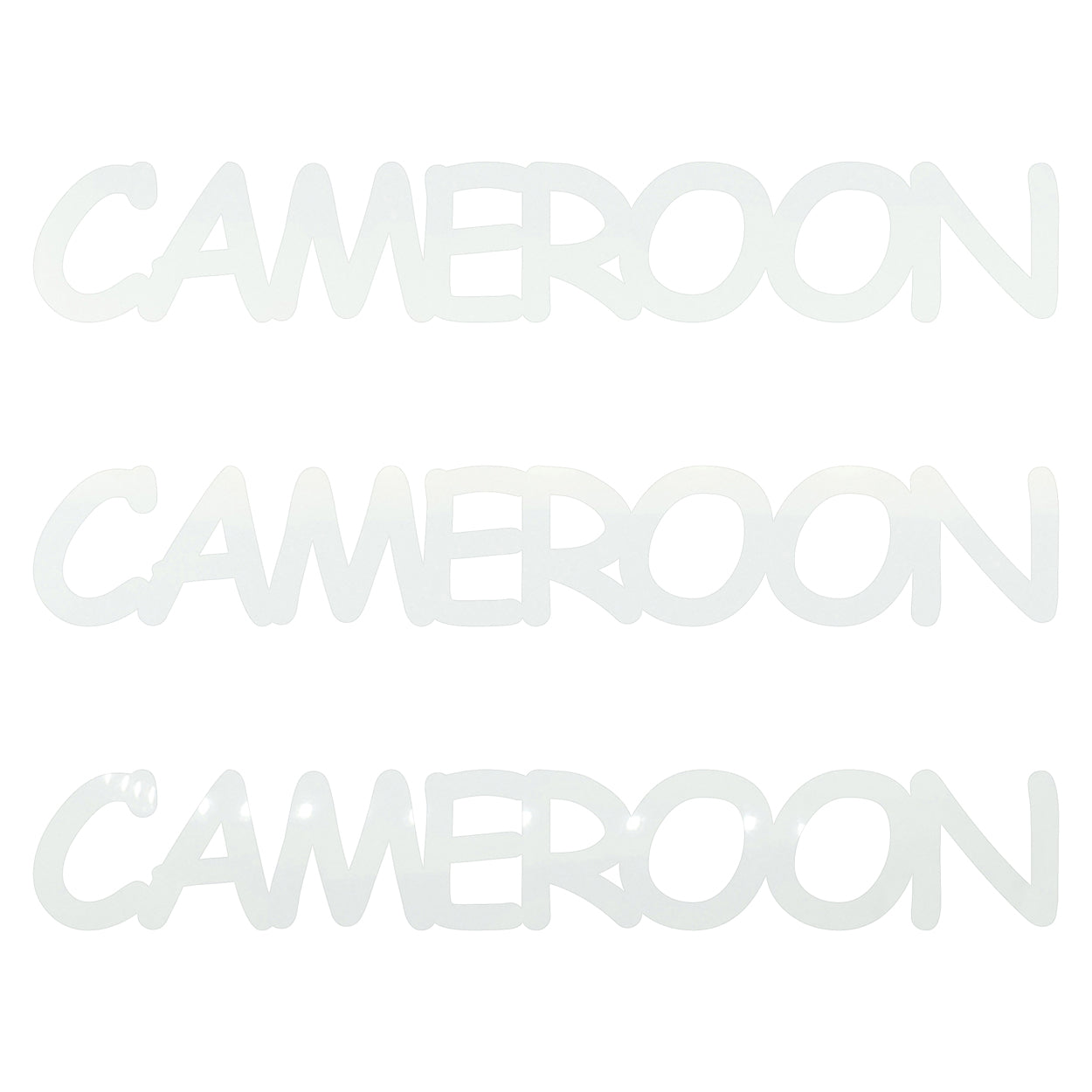 Custom-Fetti Country - CAMEROON White