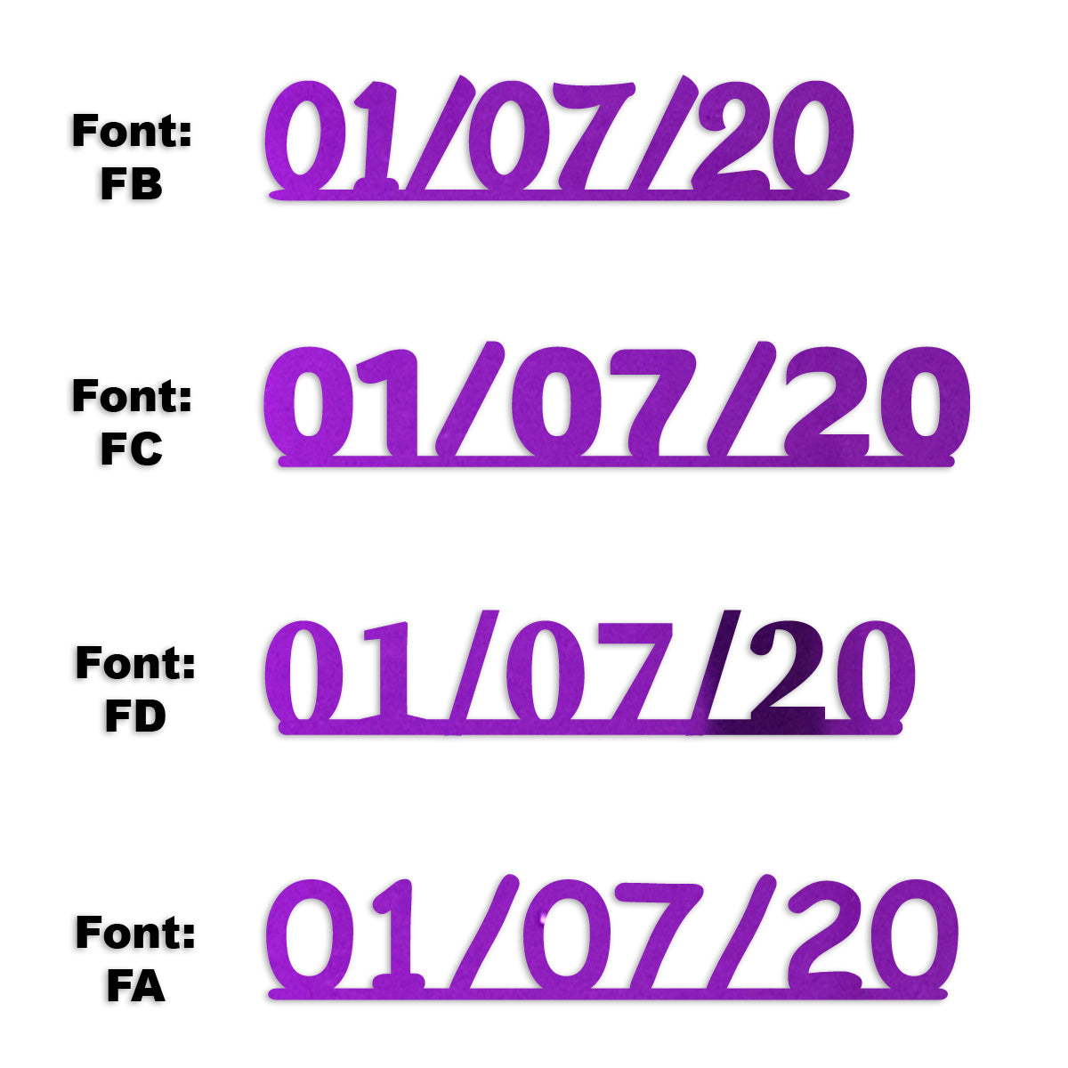 Custom-Fetti Date - 01/07/24 or 01/07/25  Purple