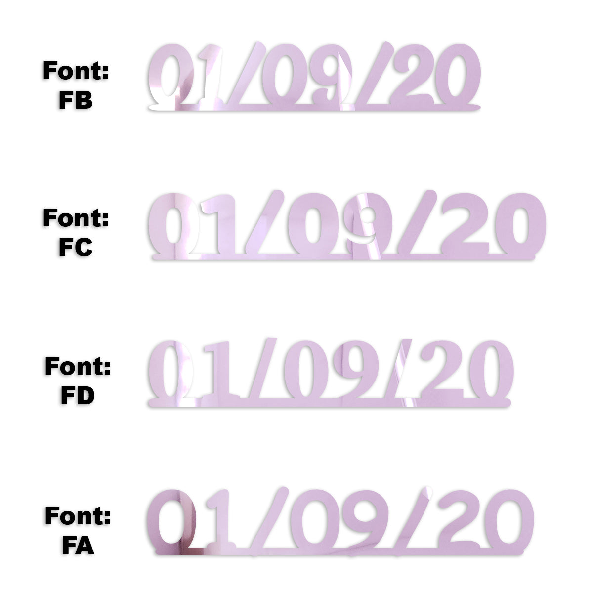 Custom-Fetti Date - 01/09/24 or 01/09/25  Pink