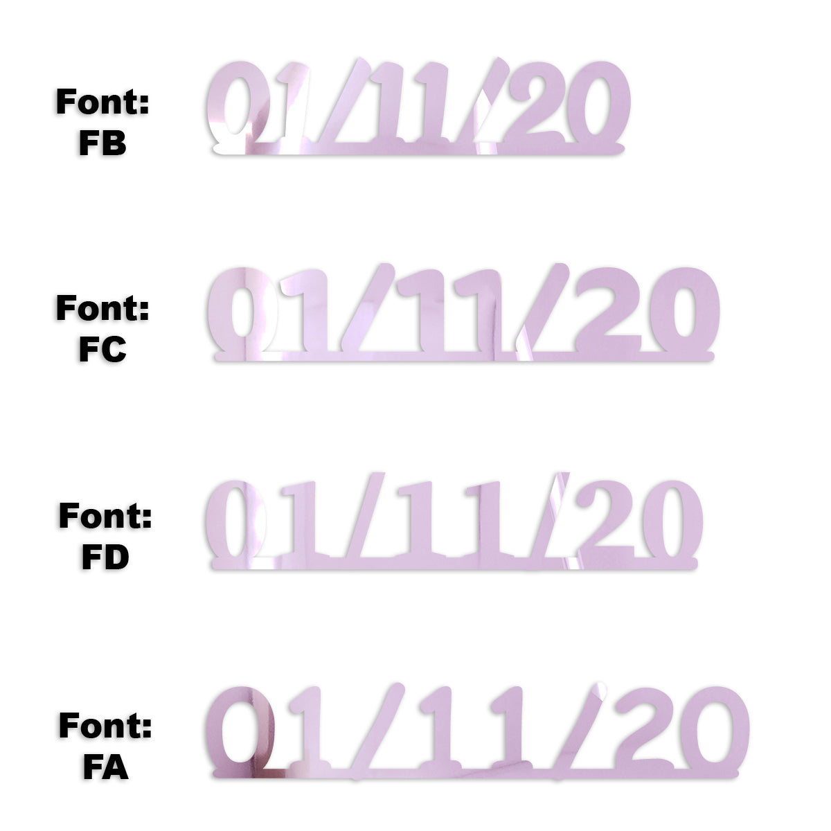 Custom-Fetti Date - 01/11/24 or 01/11/25  Pink