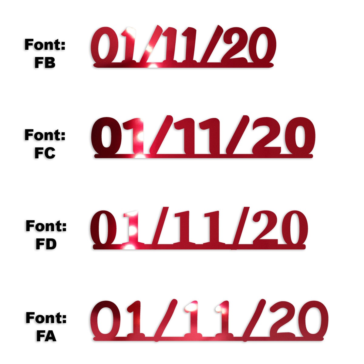 Custom-Fetti Date - 01/11/24 or 01/11/25  Red