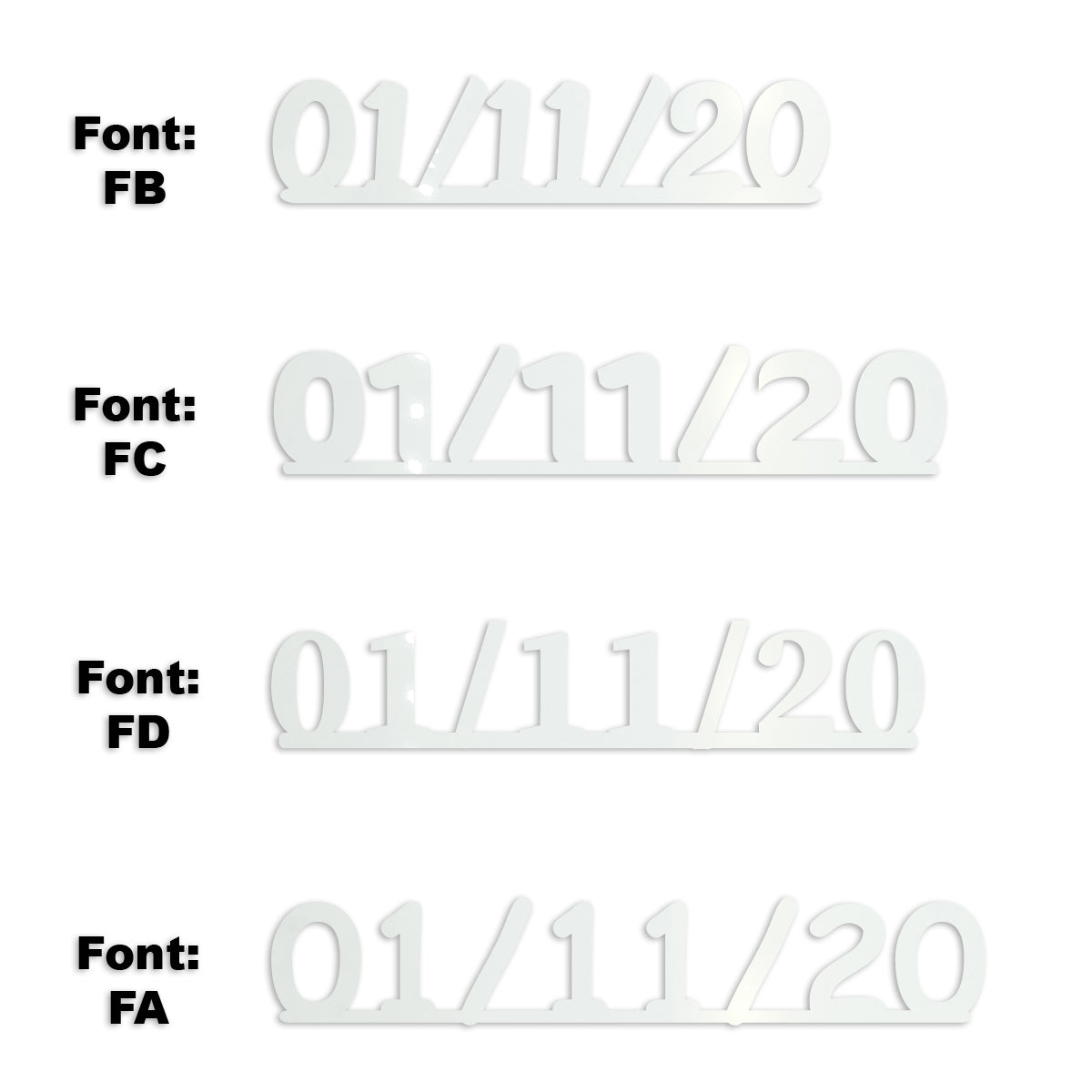 Custom-Fetti Date - 01/11/24 or 01/11/25  White