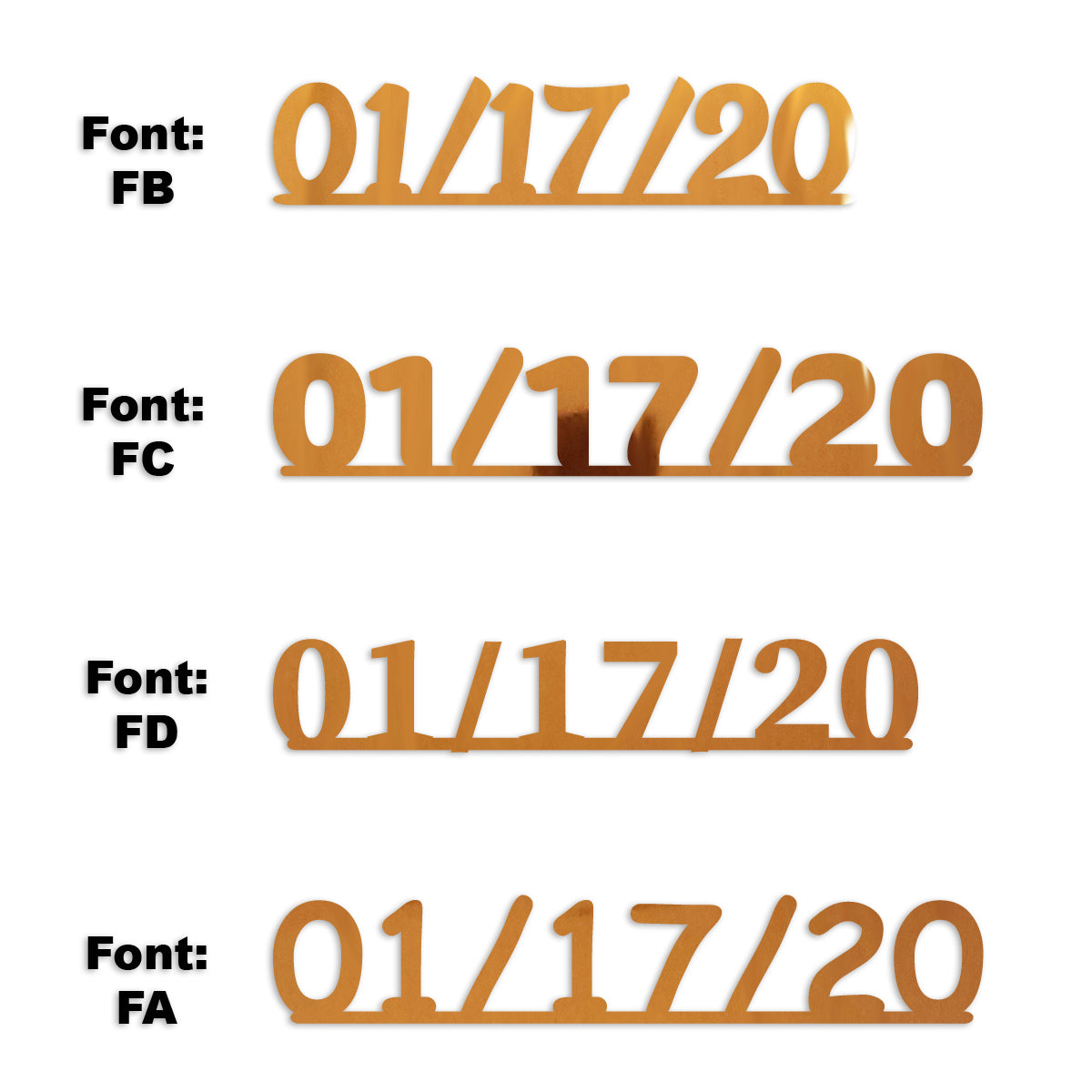 Custom-Fetti Date - 01/17/24 or 01/17/25  Orange