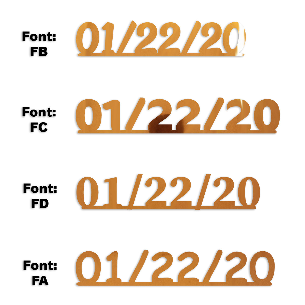 Custom-Fetti Date - 01/22/24 or 01/22/25  Orange