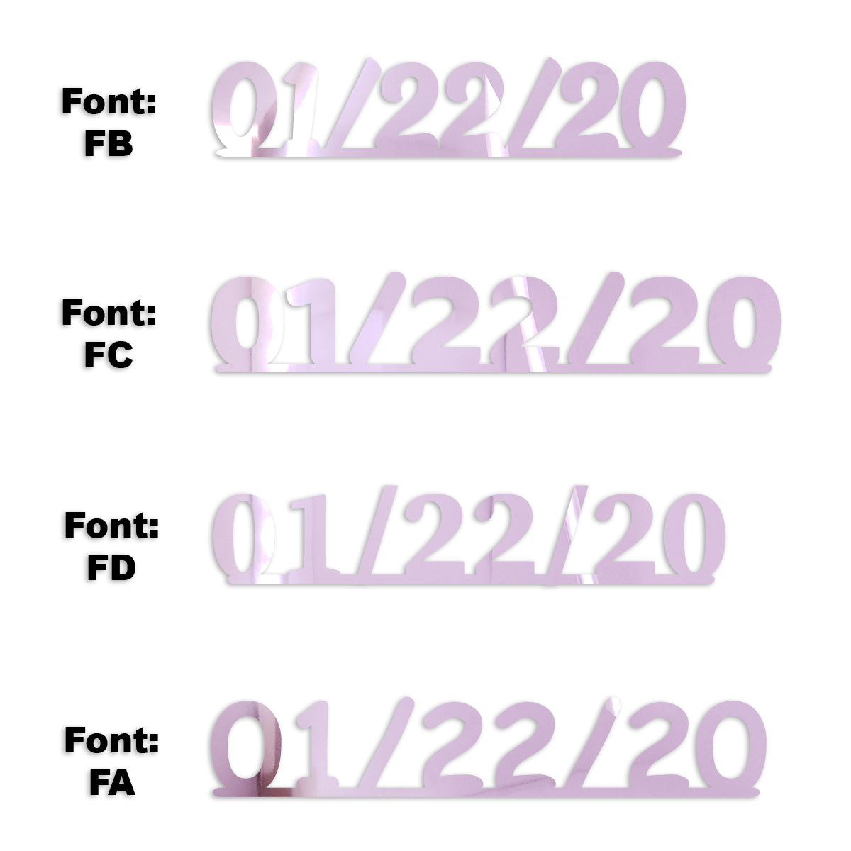 Custom-Fetti Date - 01/22/24 or 01/22/25  Pink