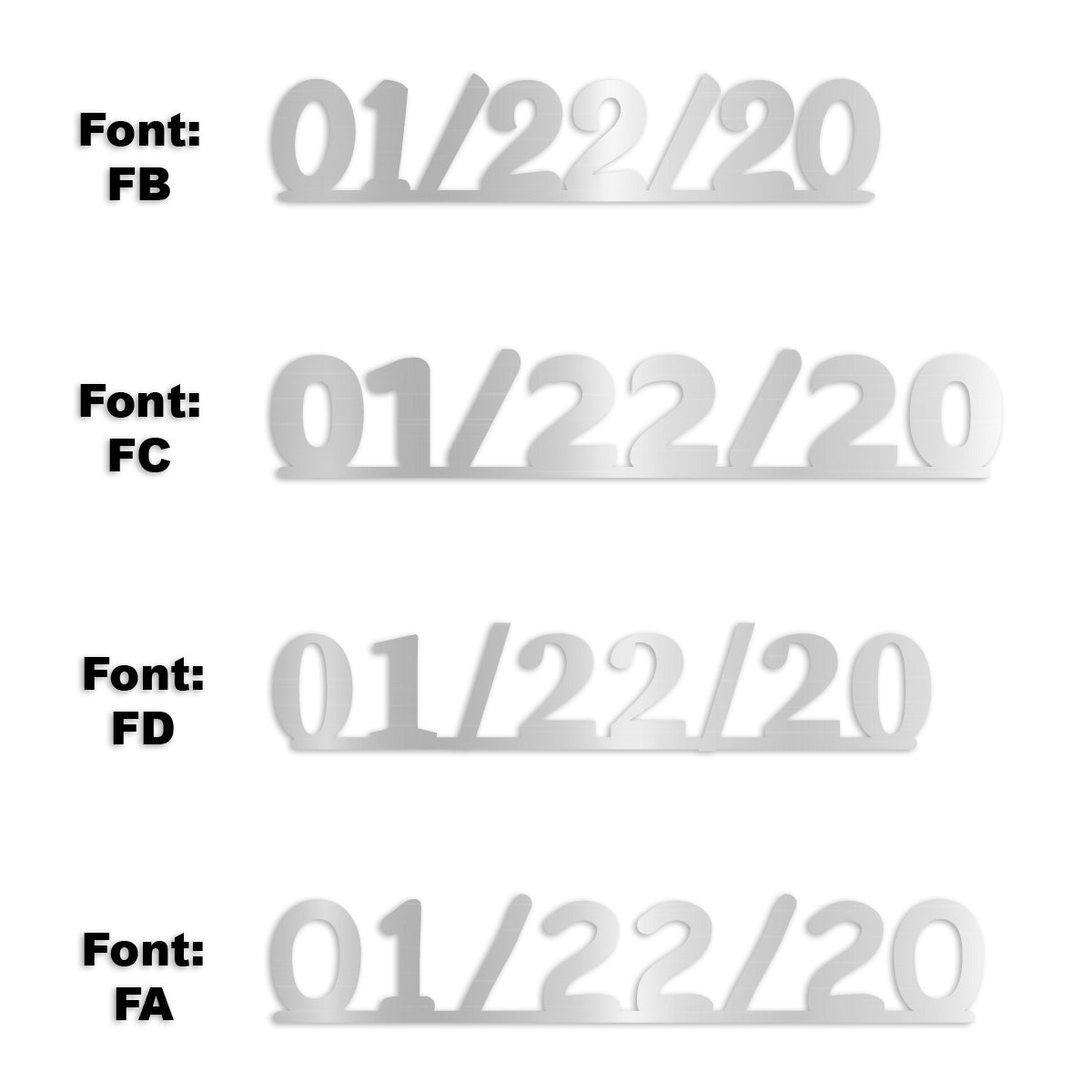 Custom-Fetti Date - 01/22/24 or 01/22/25  Silver