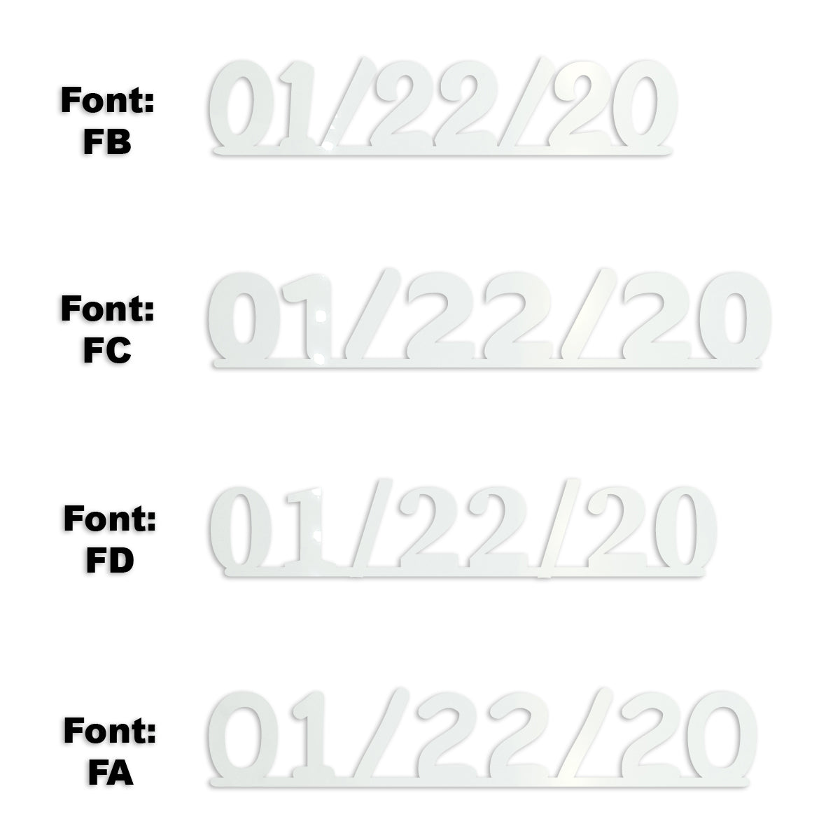 Custom-Fetti Date - 01/22/24 or 01/22/25  White