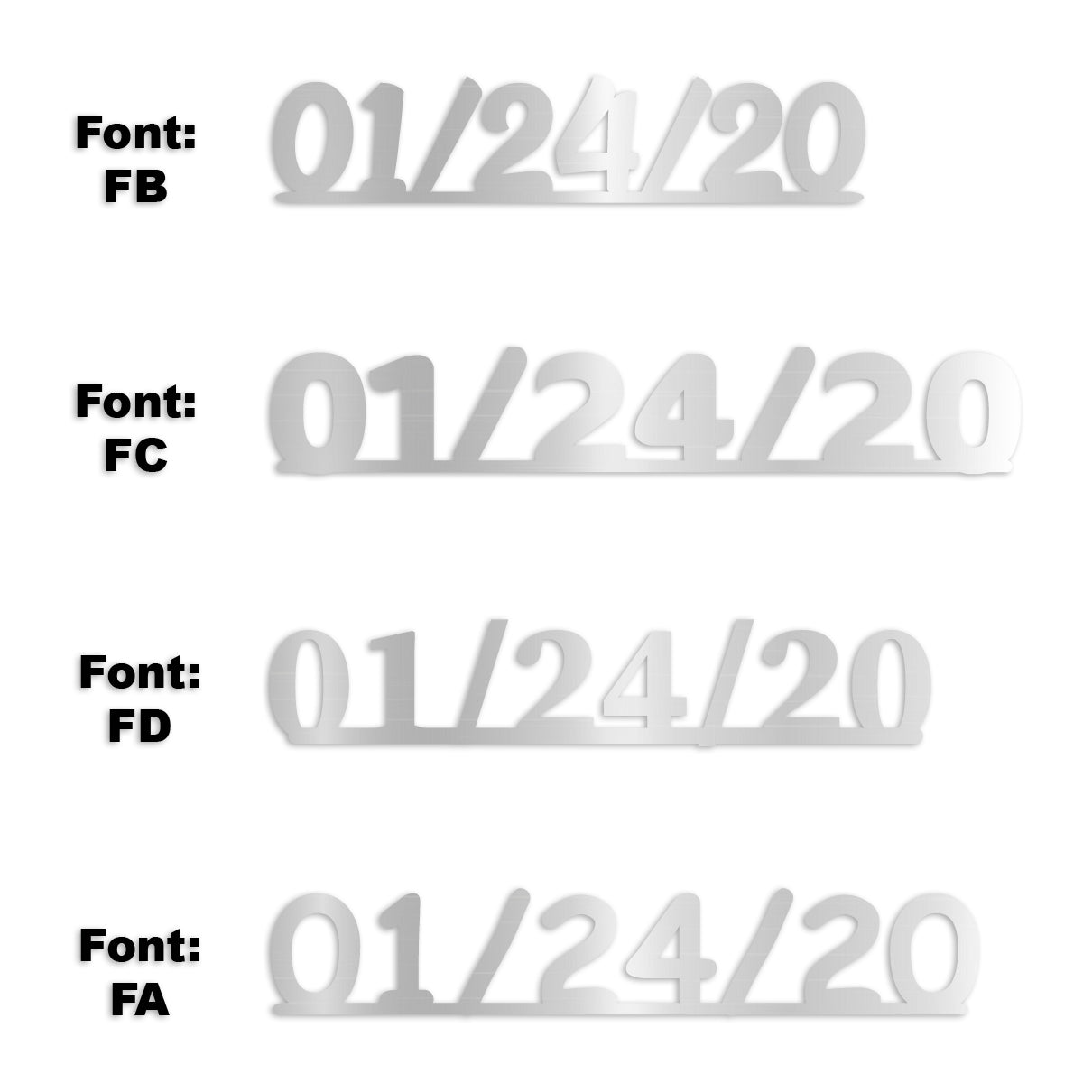 Custom-Fetti Date - 01/24/24 or 01/24/25  Silver