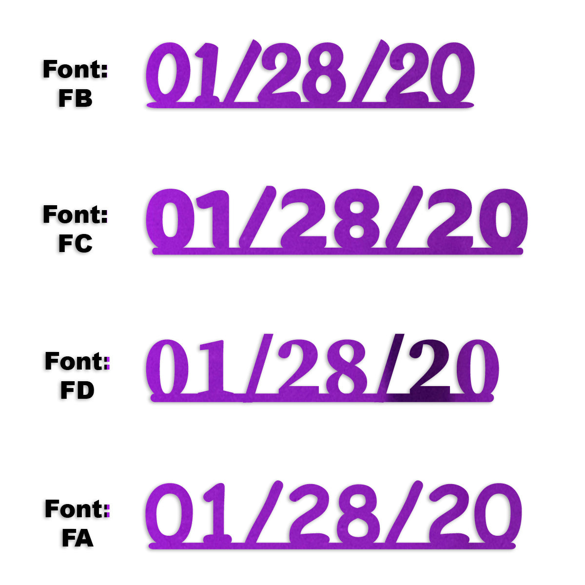 Custom-Fetti Date - 01/28/24 or 01/28/25  Purple