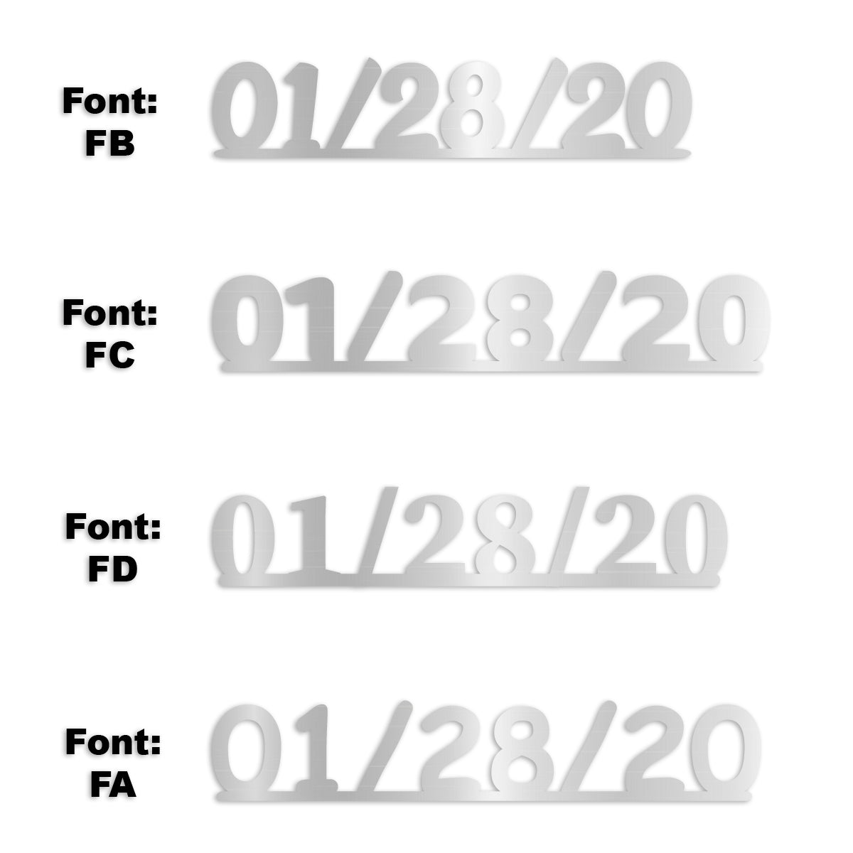 Custom-Fetti Date - 01/28/24 or 01/28/25  Silver