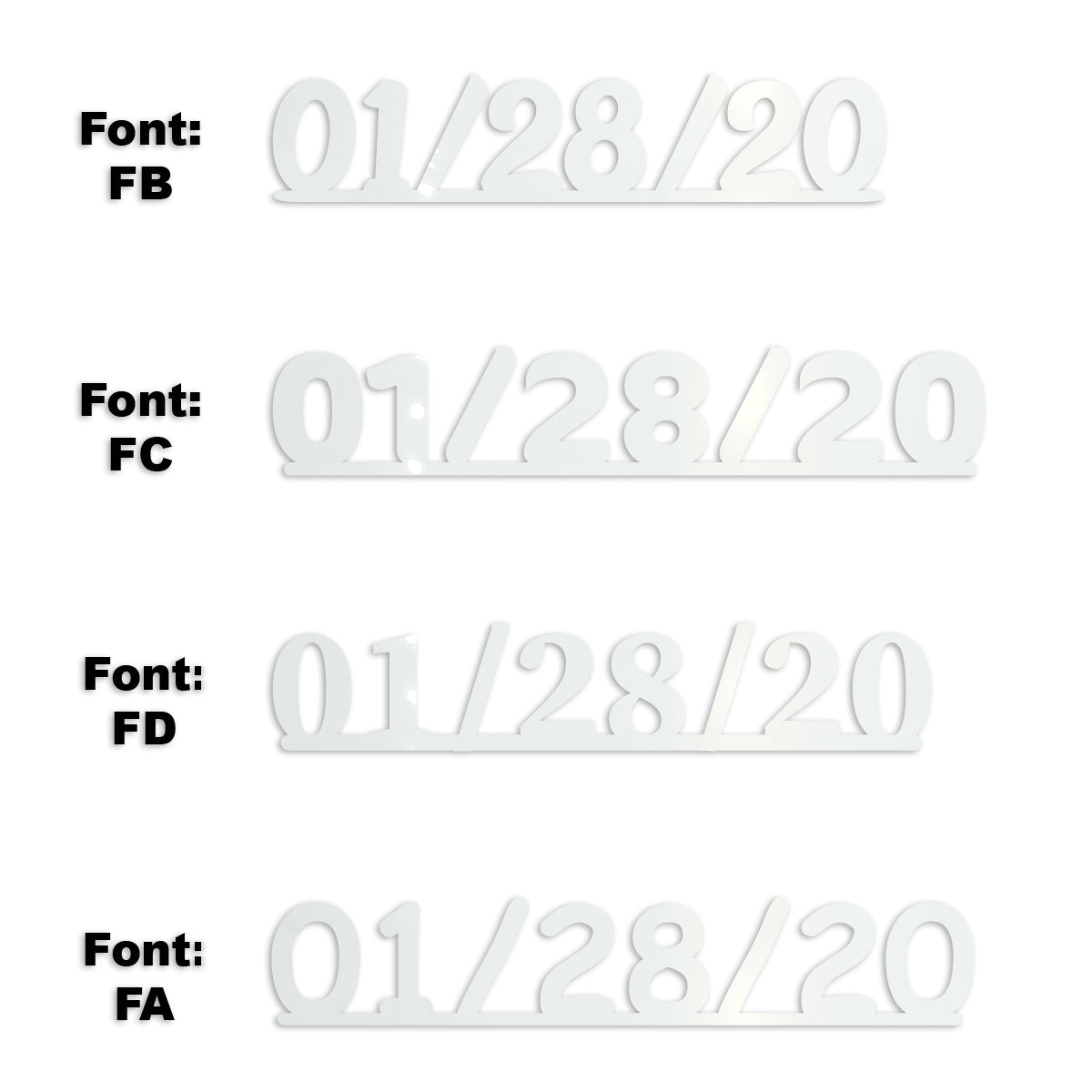 Custom-Fetti Date - 01/28/24 or 01/28/25  White