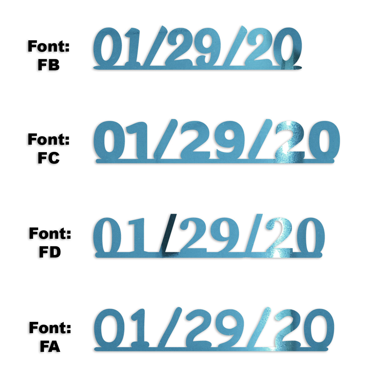 Custom-Fetti Date - 01/29/24 or 01/29/25  Blue Sky