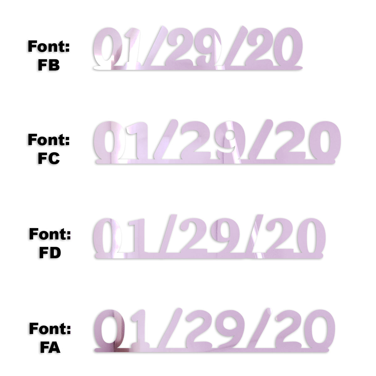 Custom-Fetti Date - 01/29/24 or 01/29/25  Pink