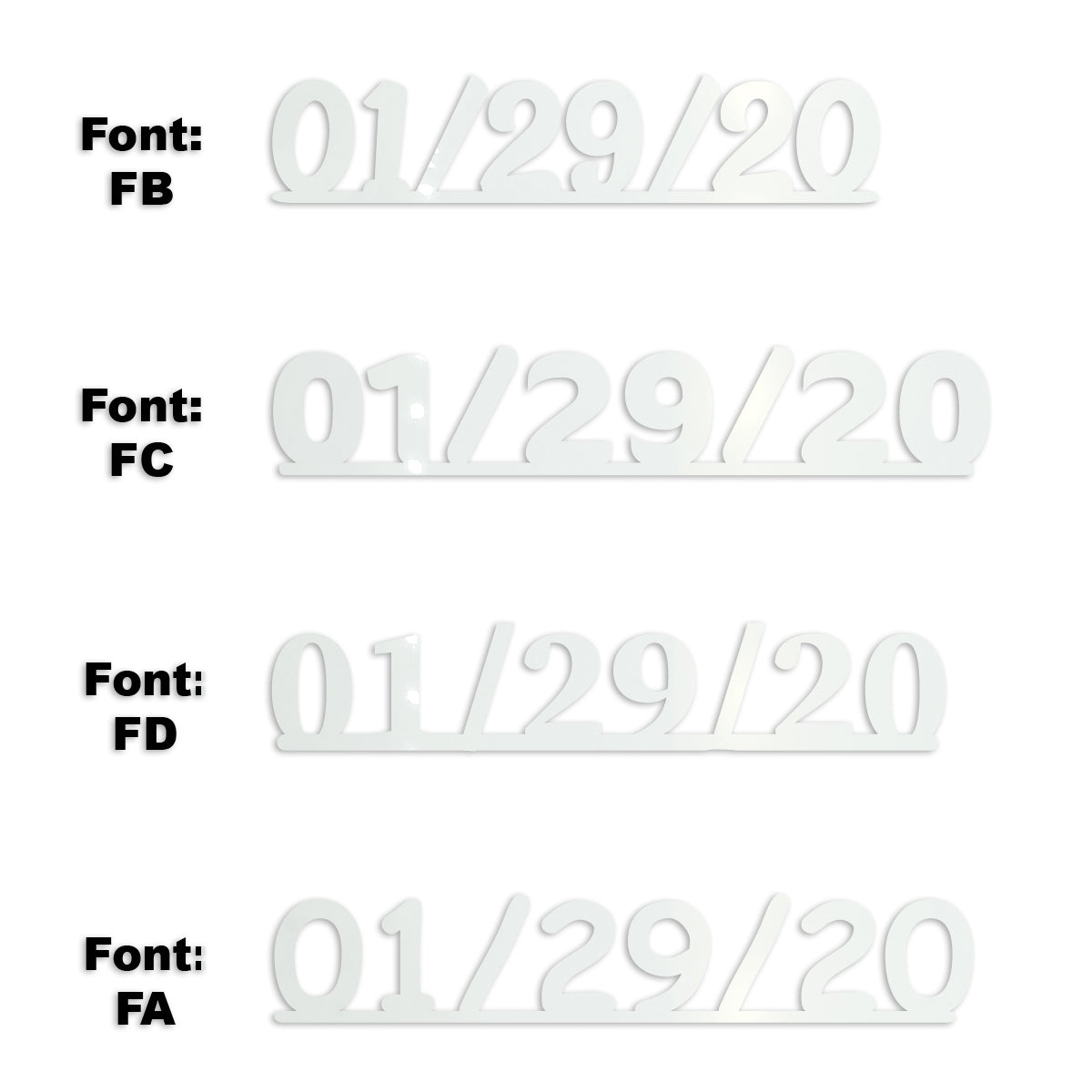 Custom-Fetti Date - 01/29/24 or 01/29/25  White