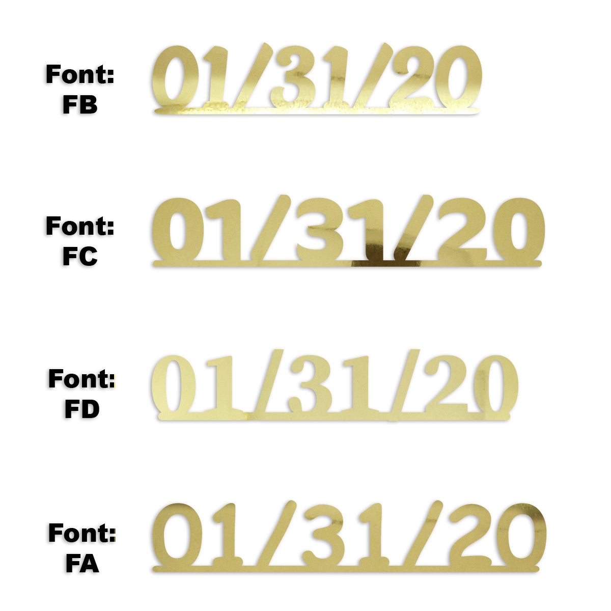 Custom-Fetti Date - 01/31/24 or 01/31/25  Gold