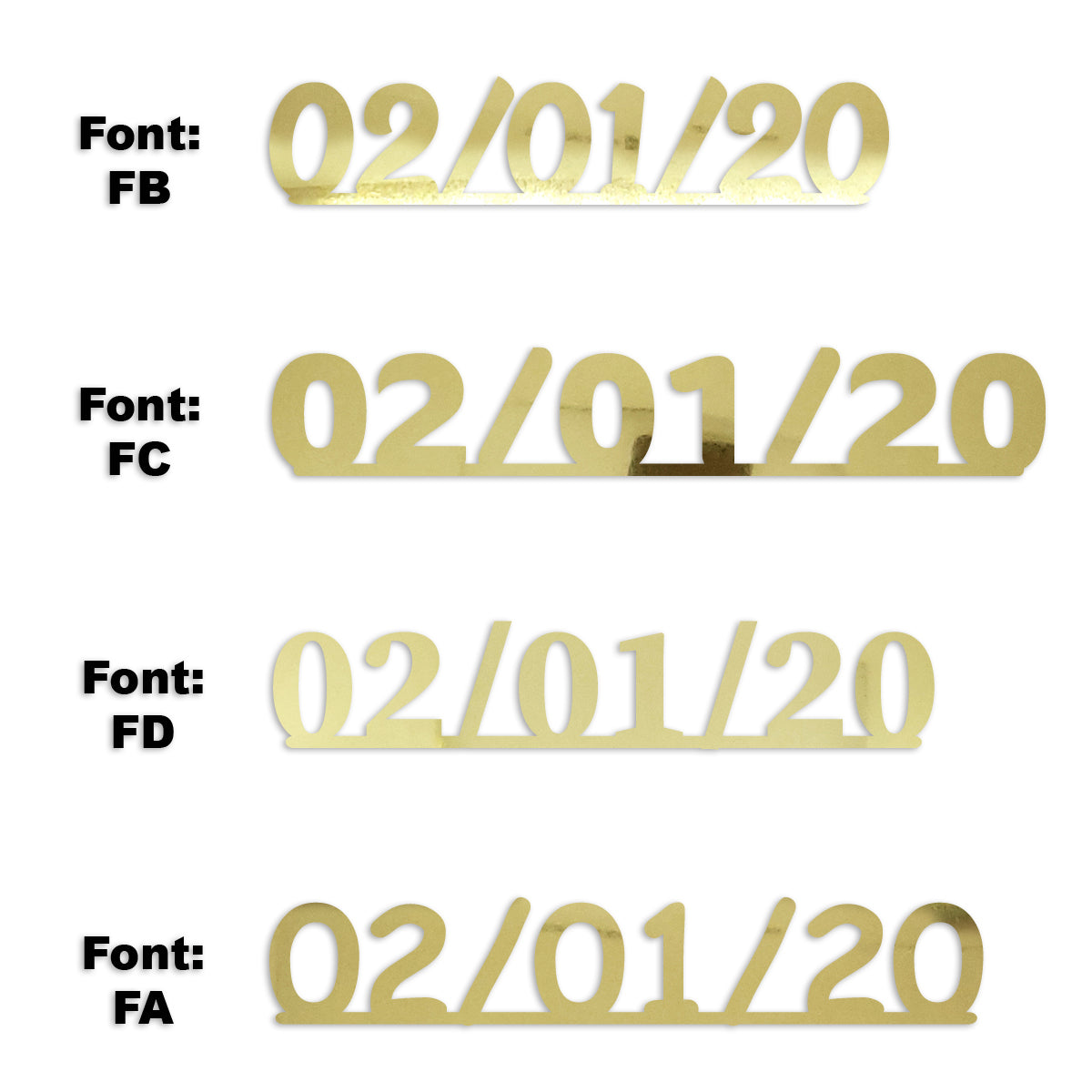 Custom-Fetti Date - 02/01/24 or 02/01/25  Gold