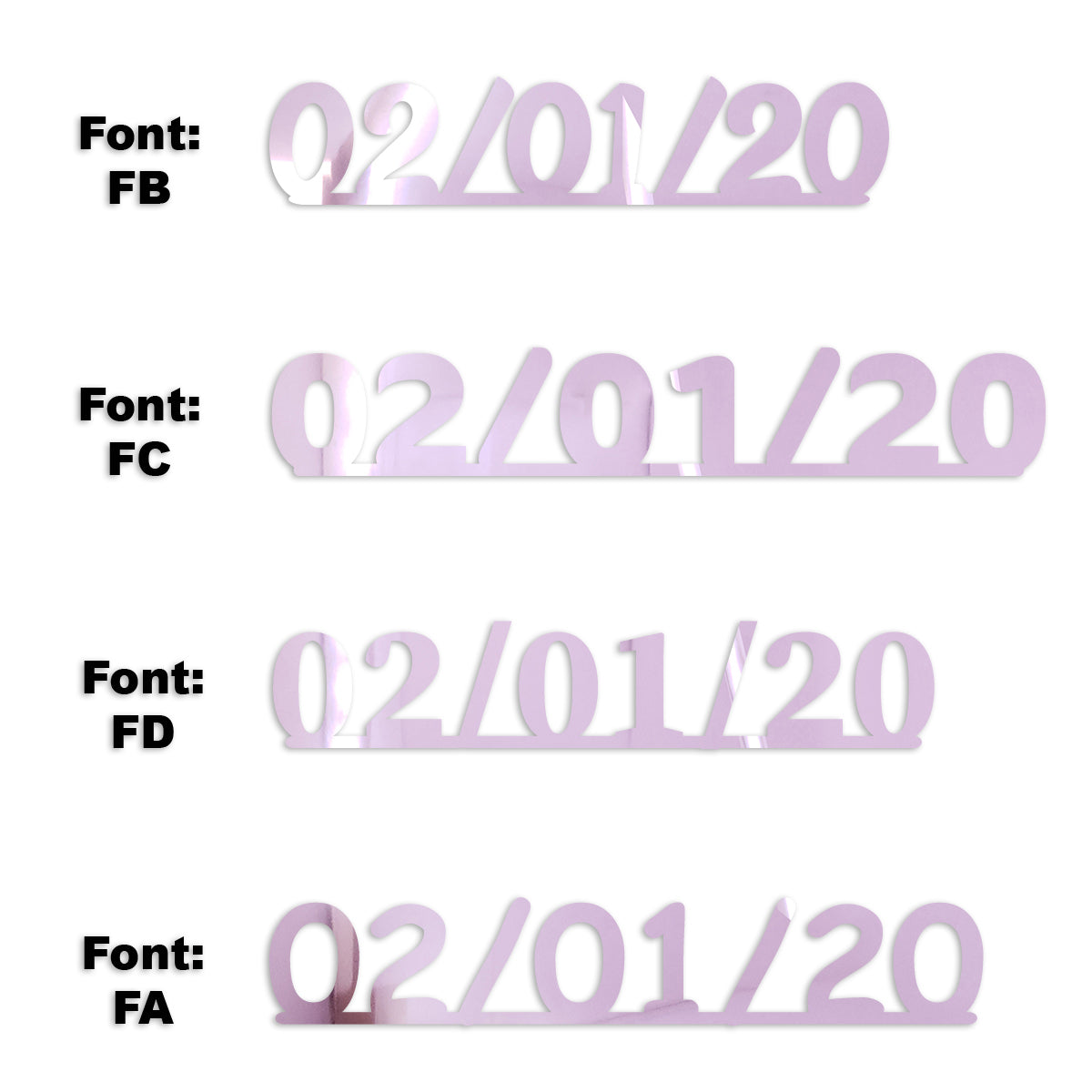 Custom-Fetti Date - 02/01/24 or 02/01/25  Pink