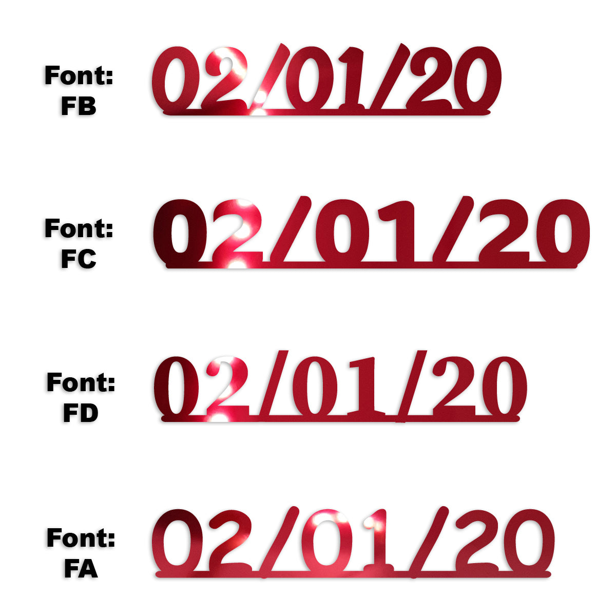 Custom-Fetti Date - 02/01/24 or 02/01/25  Red