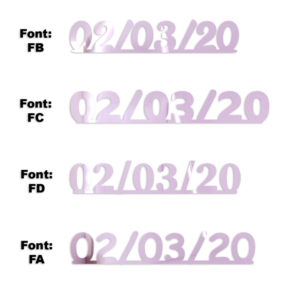 Custom-Fetti Date - 02/03/24 or 02/03/25  Pink