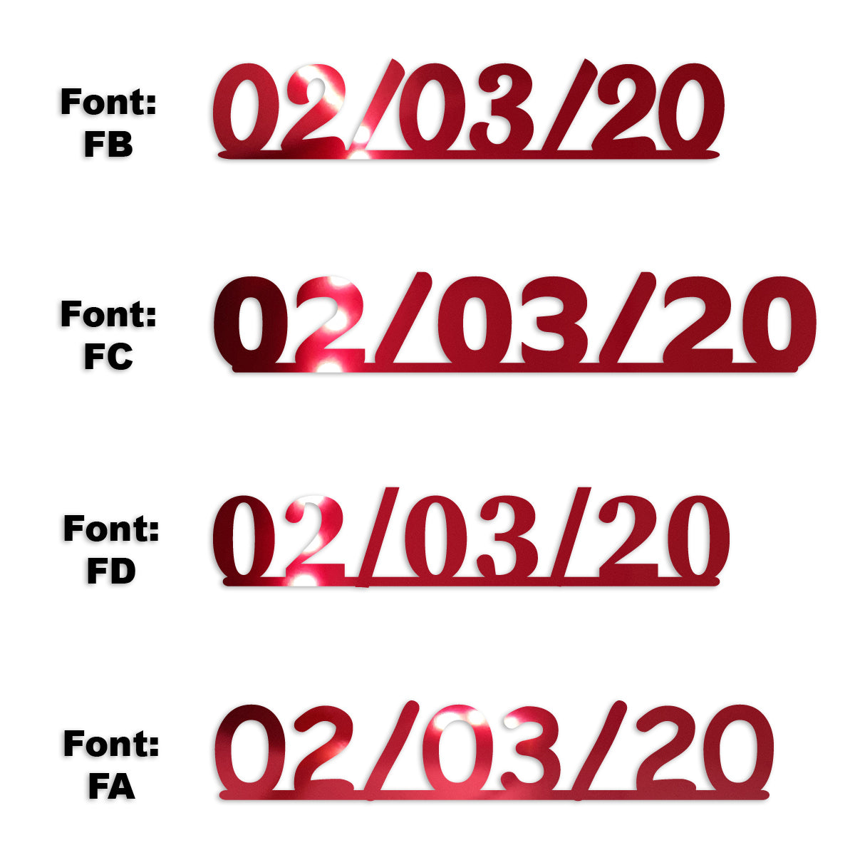 Custom-Fetti Date - 02/03/24 or 02/03/25  Red