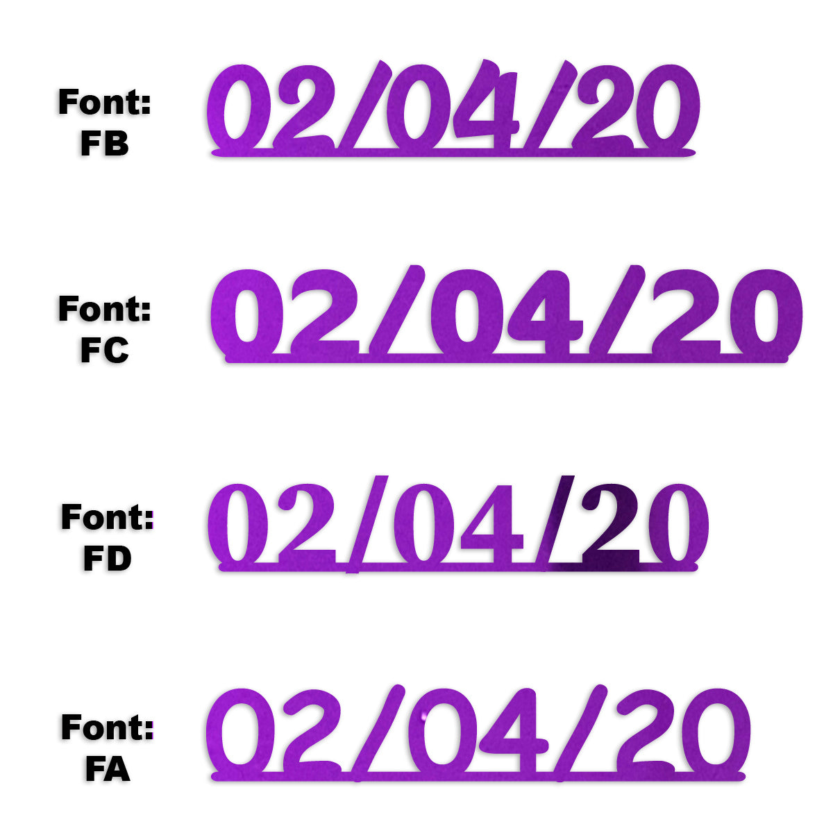 Custom-Fetti Date - 02/04/24 or 02/04/25  Purple