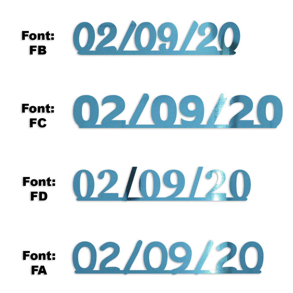 Custom-Fetti Date - 02/09/24 or 02/09/25  Blue Sky