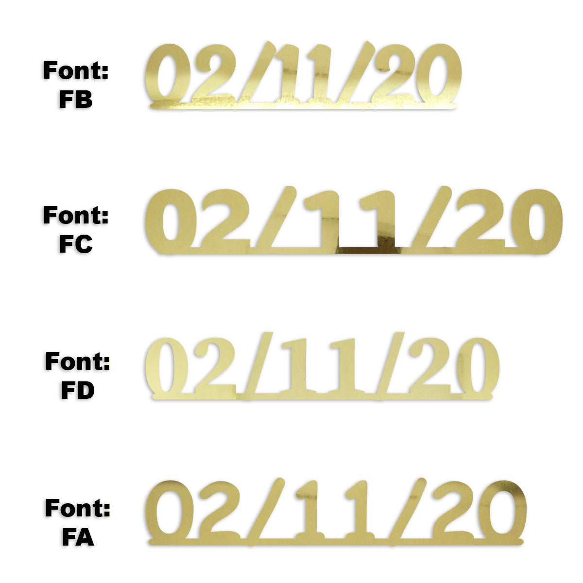 Custom-Fetti Date - 02/11/24 or 02/11/25  Gold