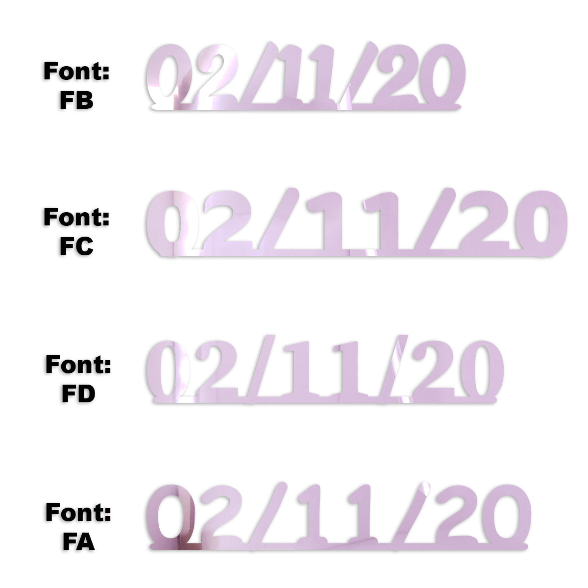 Custom-Fetti Date - 02/11/24 or 02/11/25  Pink