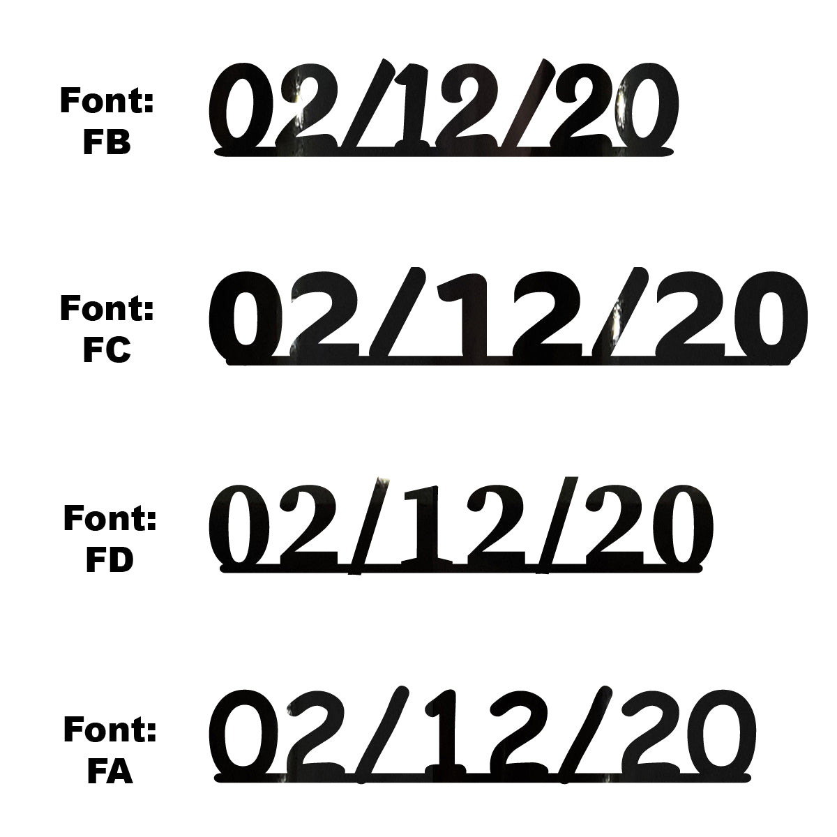 Custom-Fetti Date - 02/12/24 or 02/12/25  Black