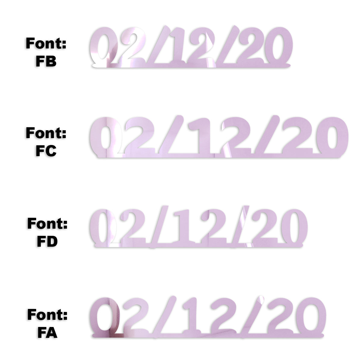 Custom-Fetti Date - 02/12/24 or 02/12/25  Pink