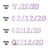 Custom-Fetti Date - 02/12/24 or 02/12/25  Pink