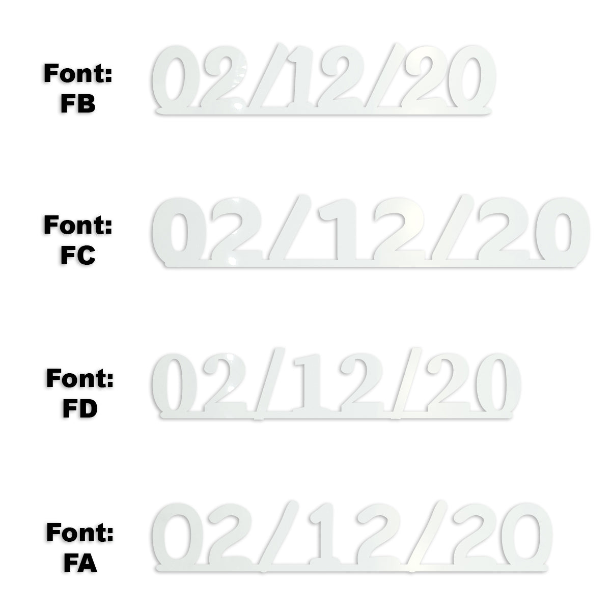 Custom-Fetti Date - 02/12/24 or 02/12/25  White