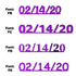 Custom-Fetti Date - 02/14/24 or 02/14/25  Purple