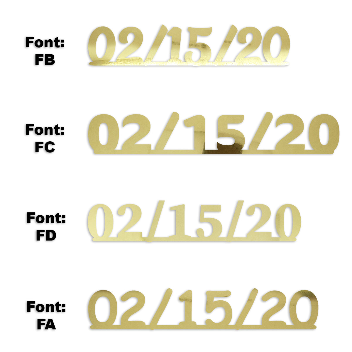 Custom-Fetti Date - 02/15/24 or 02/15/25  Gold