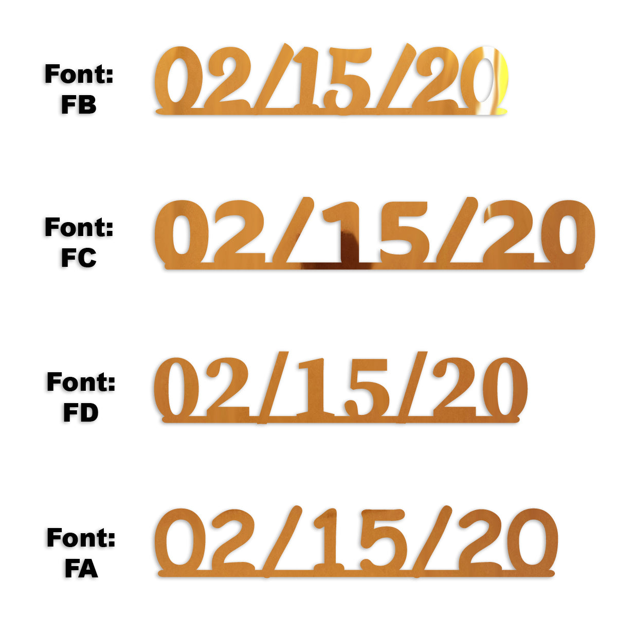 Custom-Fetti Date - 02/15/24 or 02/15/25  Orange