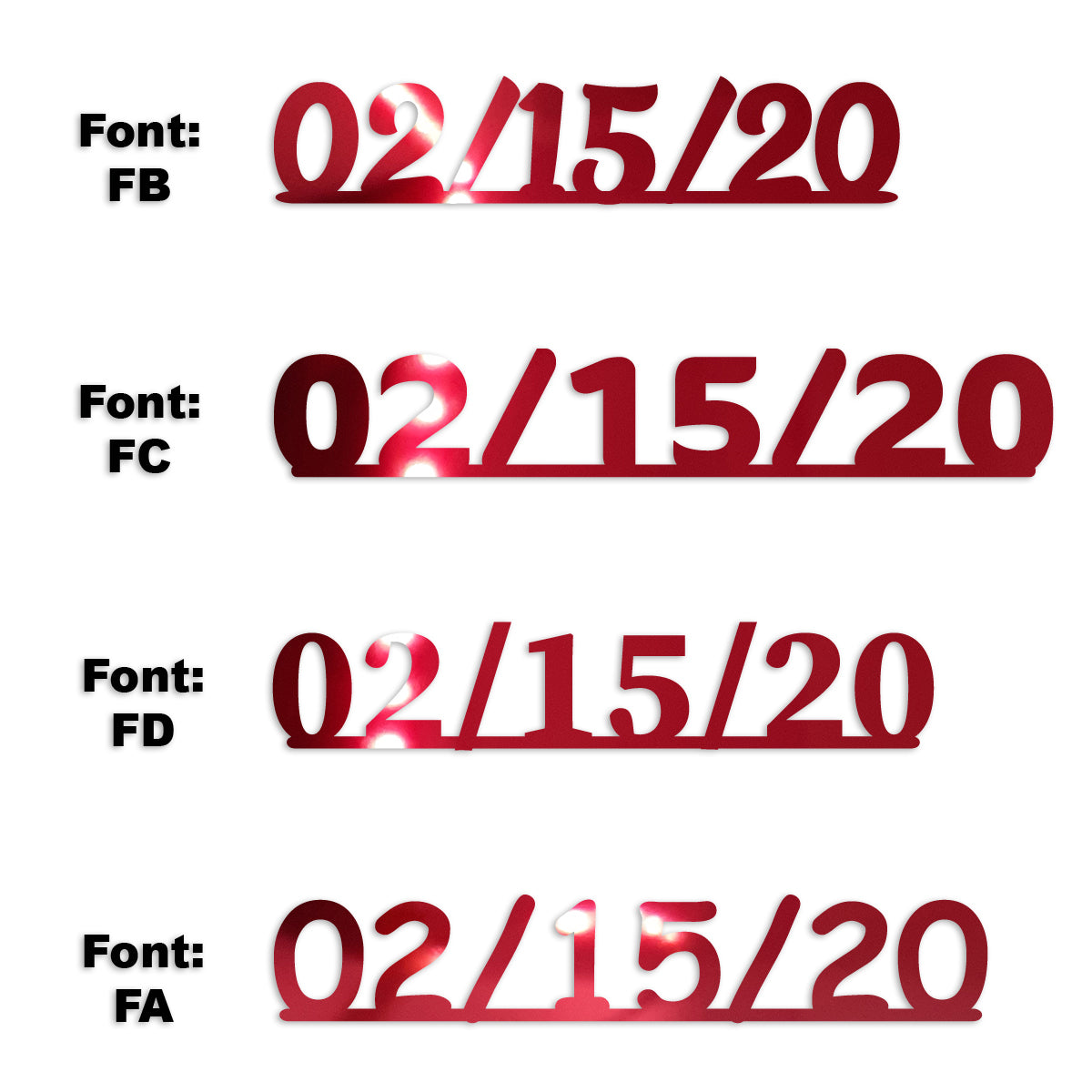 Custom-Fetti Date - 02/15/24 or 02/15/25  Red