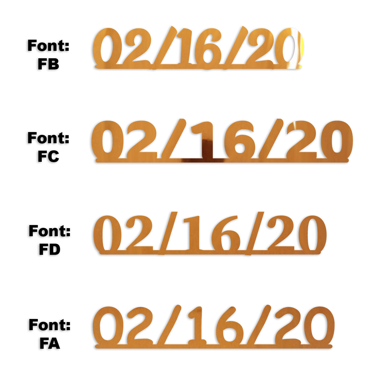 Custom-Fetti Date - 02/16/24 or 02/16/25  Orange