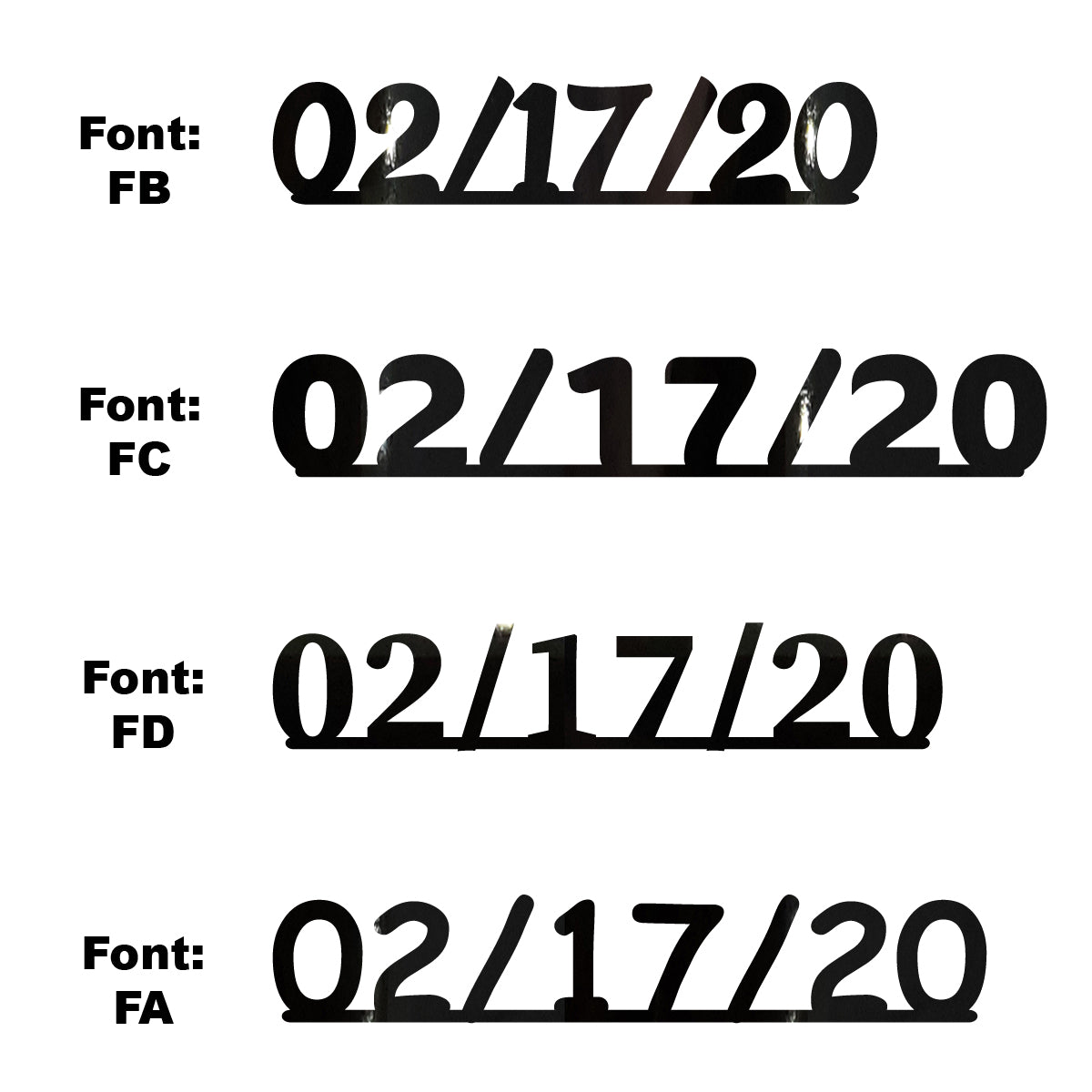 Custom-Fetti Date - 02/17/24 or 02/17/25  Black