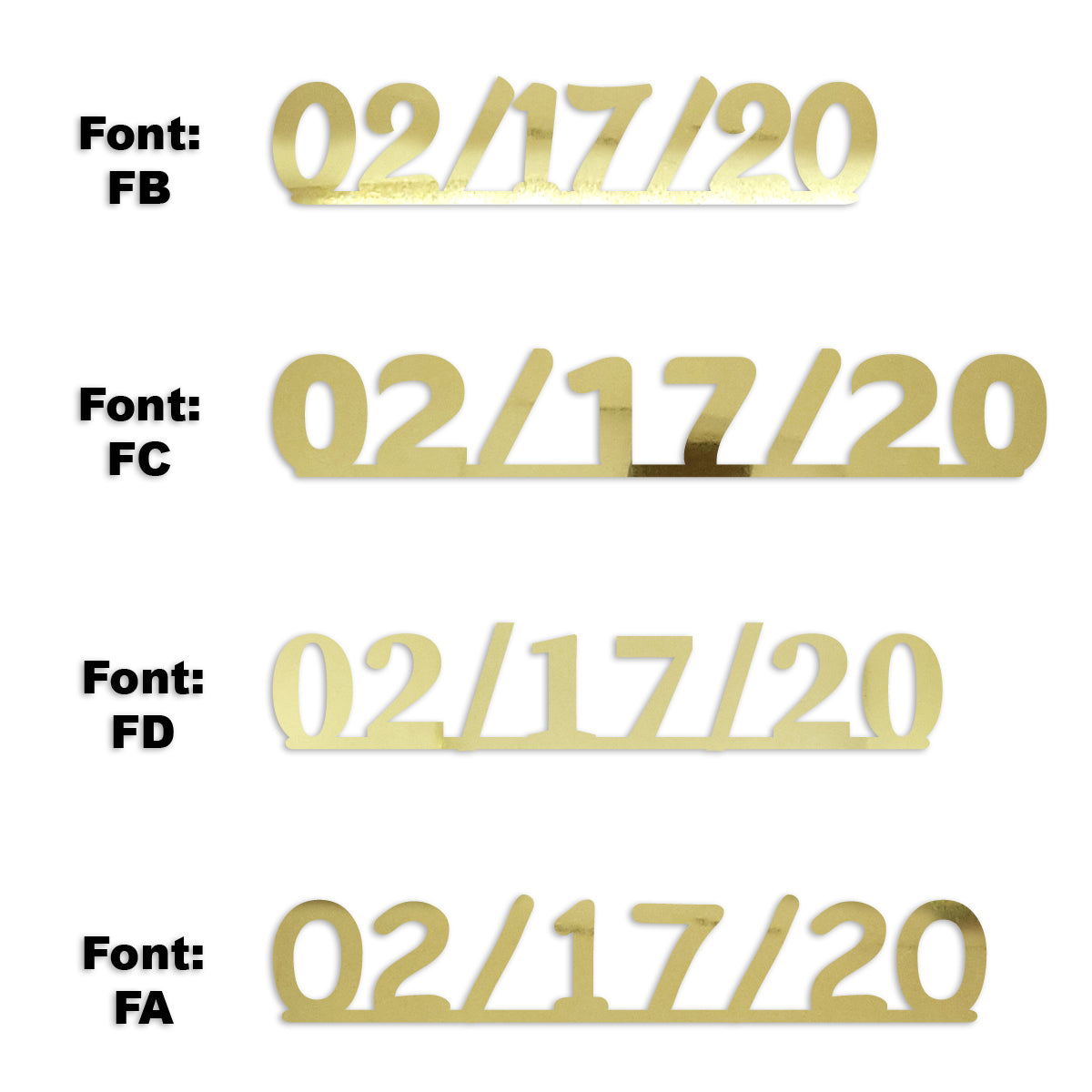 Custom-Fetti Date - 02/17/24 or 02/17/25  Gold