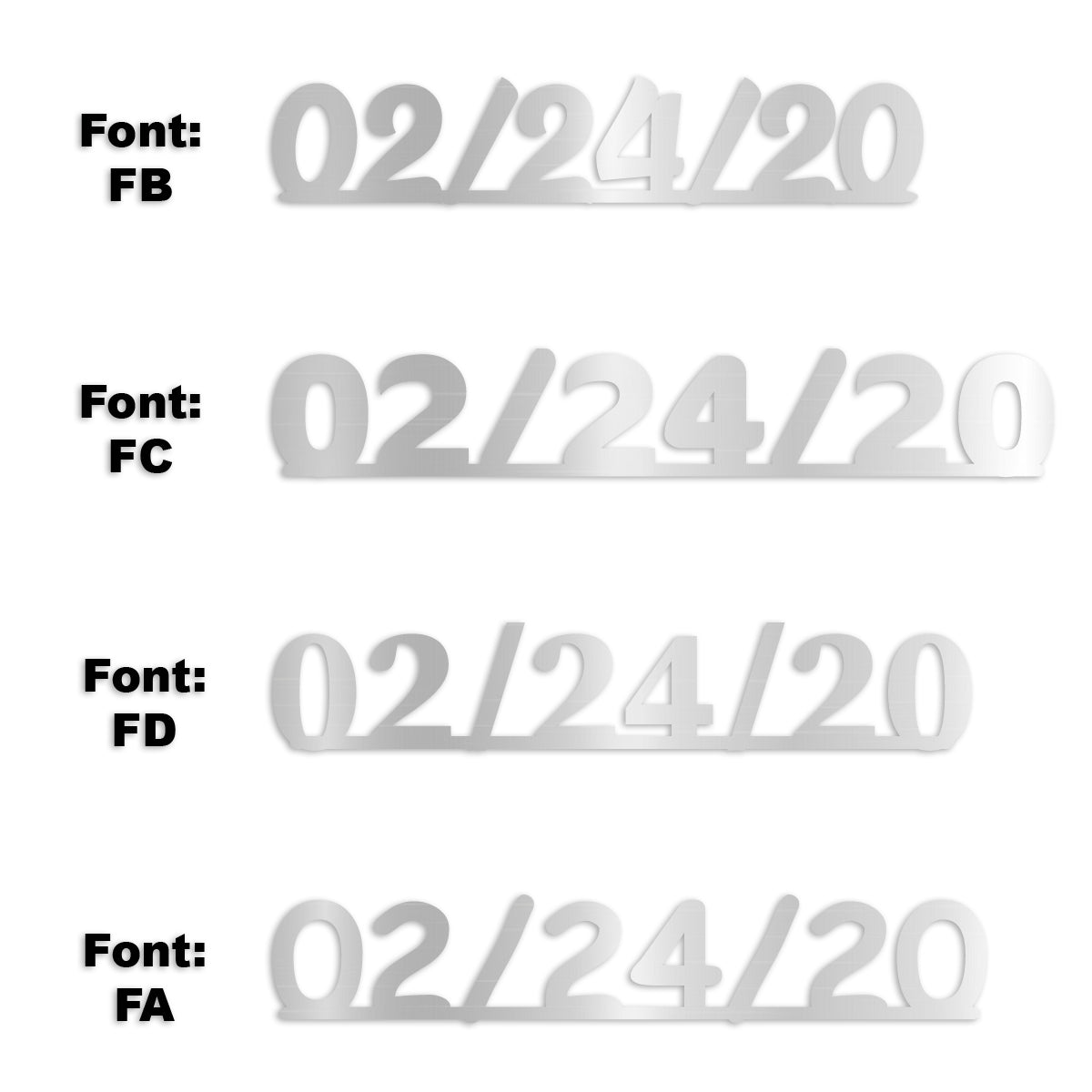 Custom-Fetti Date - 02/24/24 or 02/24/25  Silver