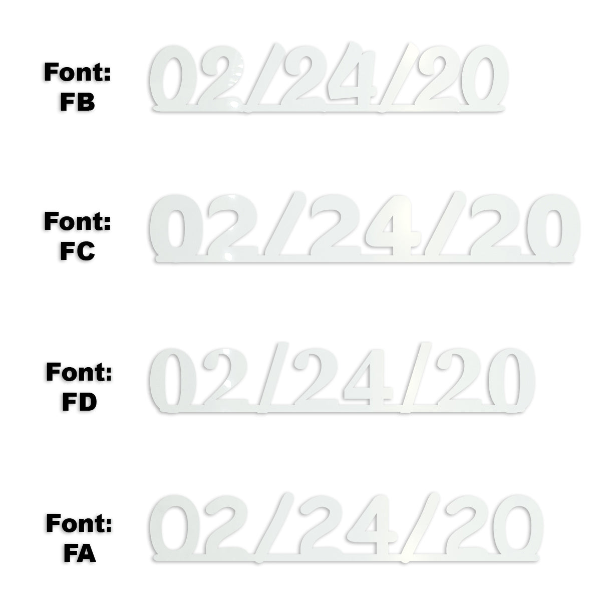 Custom-Fetti Date - 02/24/24 or 02/24/25  White