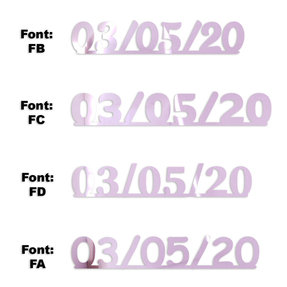 Custom-Fetti Date - 03/05/24 or 03/05/25  Pink